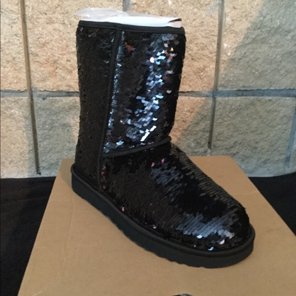 Brand New Women’s Black Sequin UGGs - Size 8